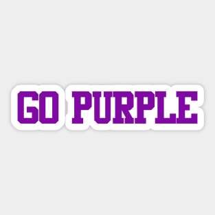 Color Wars- Go Purple Sticker